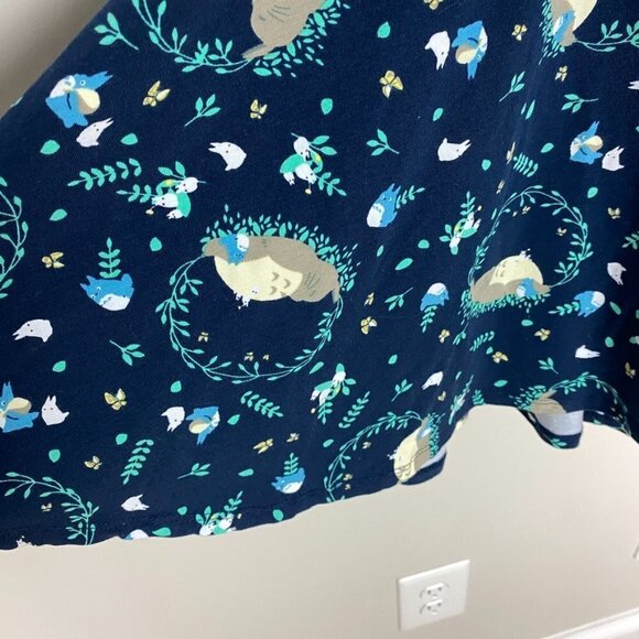 Hot Topic My Neighbor Tortoro Suspender Skirt Womens Small Blue NWT - Picture 4 of 11